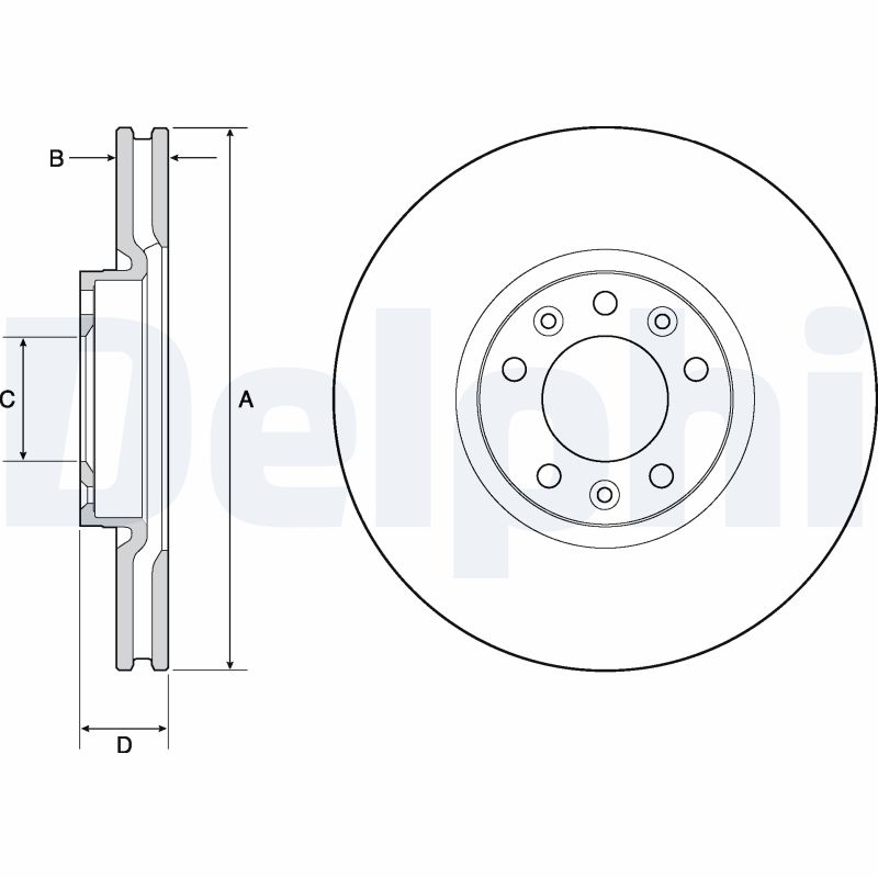 Disc frana DELPHI BG4696C