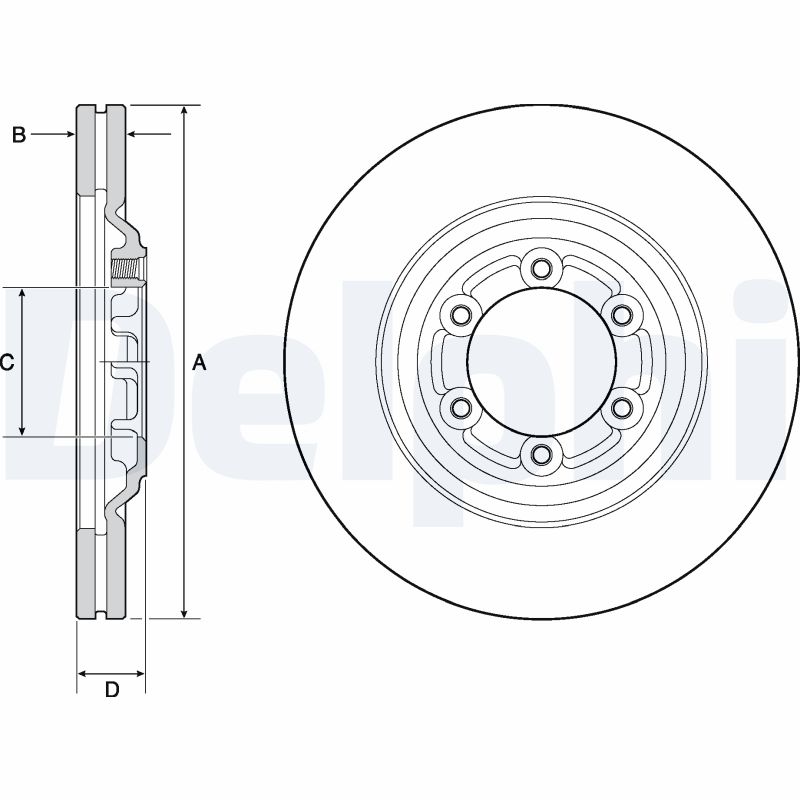 Disc frana DELPHI BG4697C