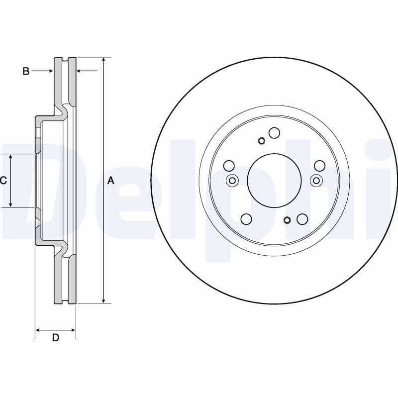 Disc frana DELPHI BG4698C