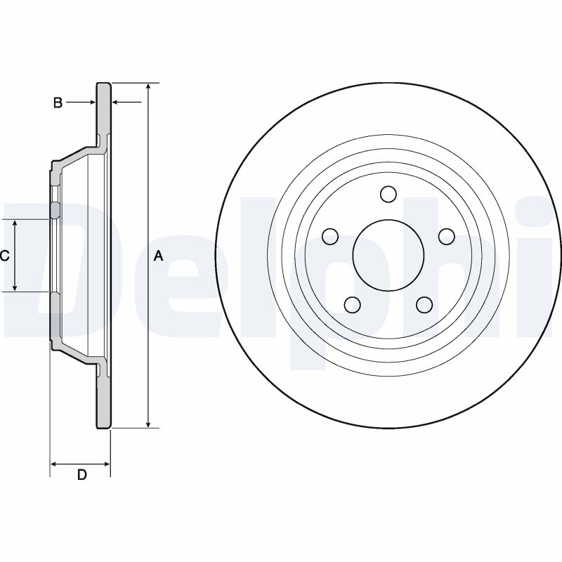 Disc frana DELPHI BG4703C
