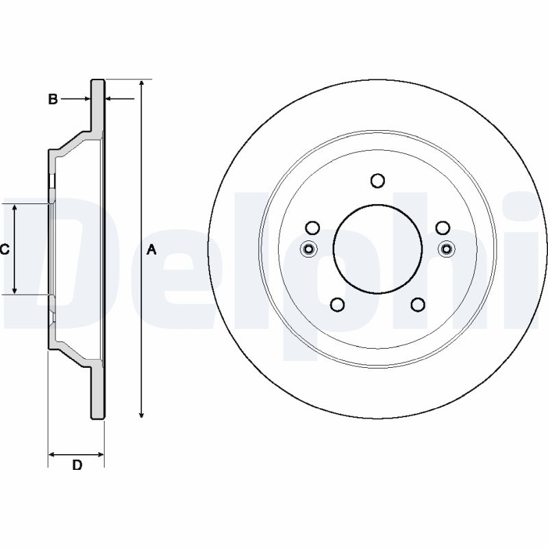 Disc frana DELPHI BG4708C