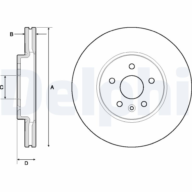 Disc frana DELPHI BG4710C