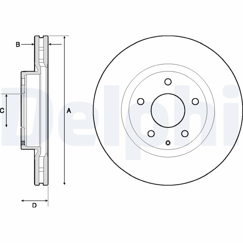 Disc frana DELPHI BG4713C