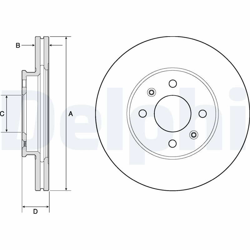 Disc frana DELPHI BG4744C