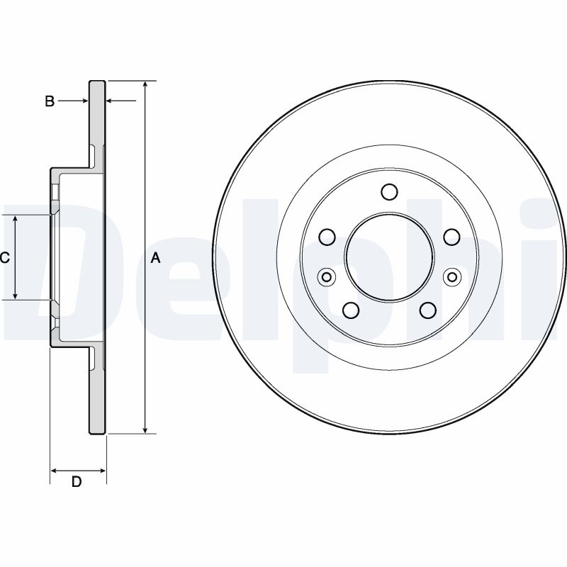 Disc frana DELPHI BG4748C