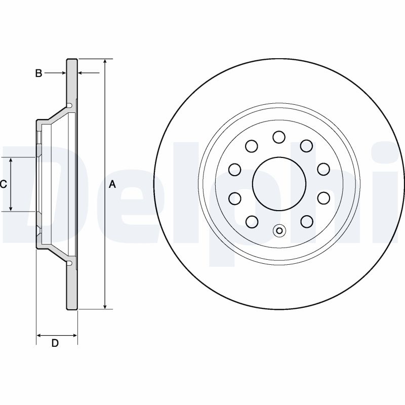 Disc frana DELPHI BG4751C