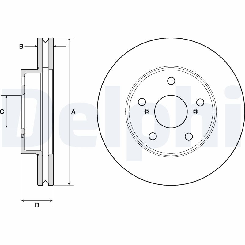 Disc frana DELPHI BG4758C