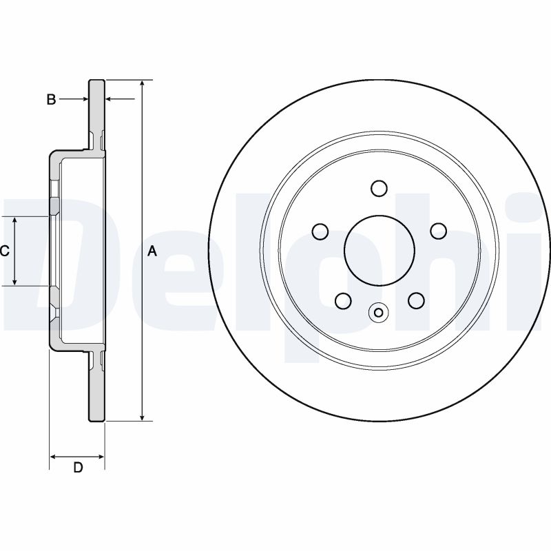 Disc frana DELPHI BG4760C