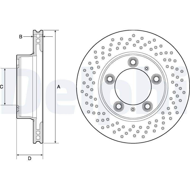 Disc frana DELPHI BG4769C