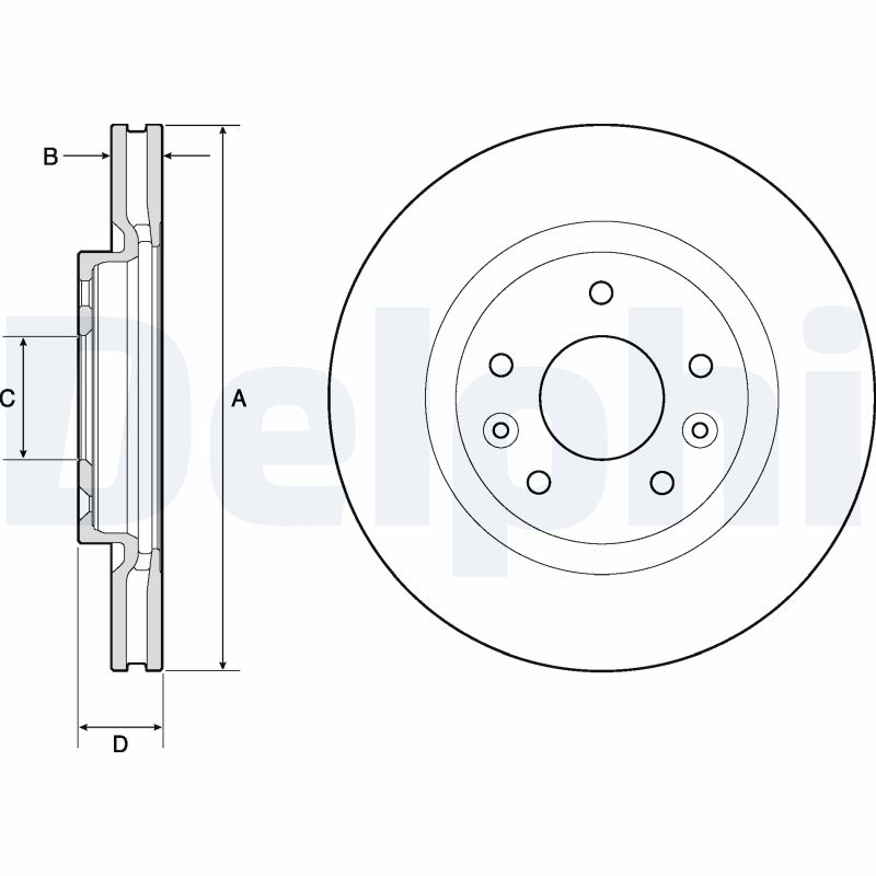 Disc frana DELPHI BG4770C