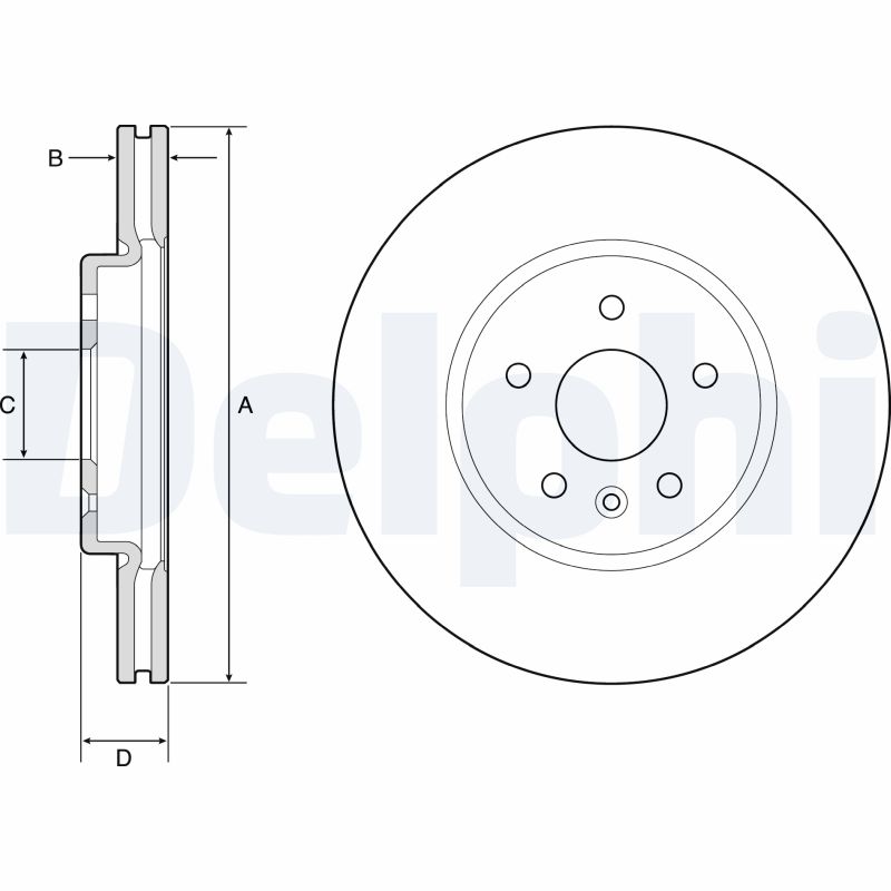 Disc frana DELPHI BG4783C