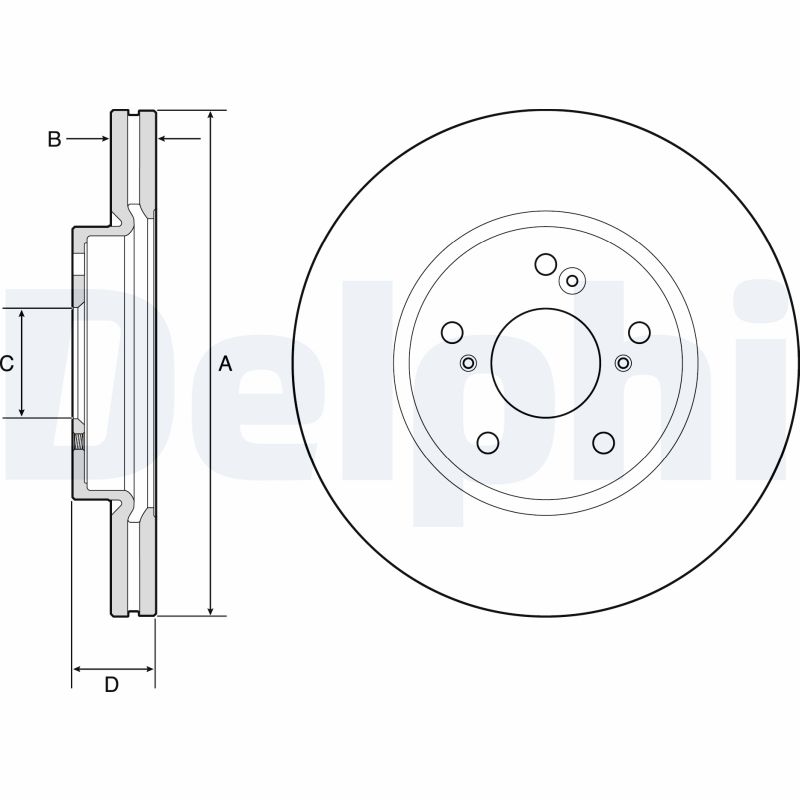 Disc frana DELPHI BG4785C