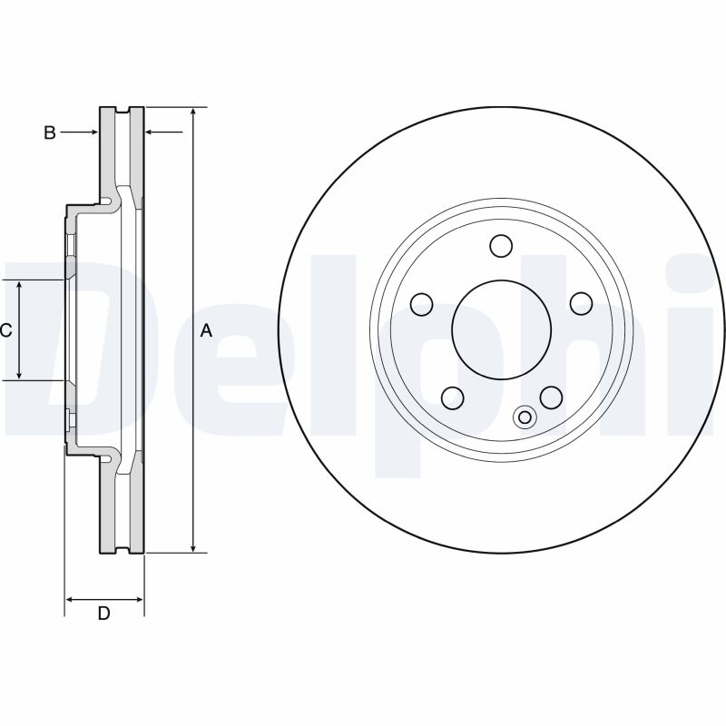 Disc frana DELPHI BG4788C