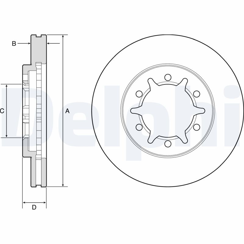 Disc frana DELPHI BG4795C