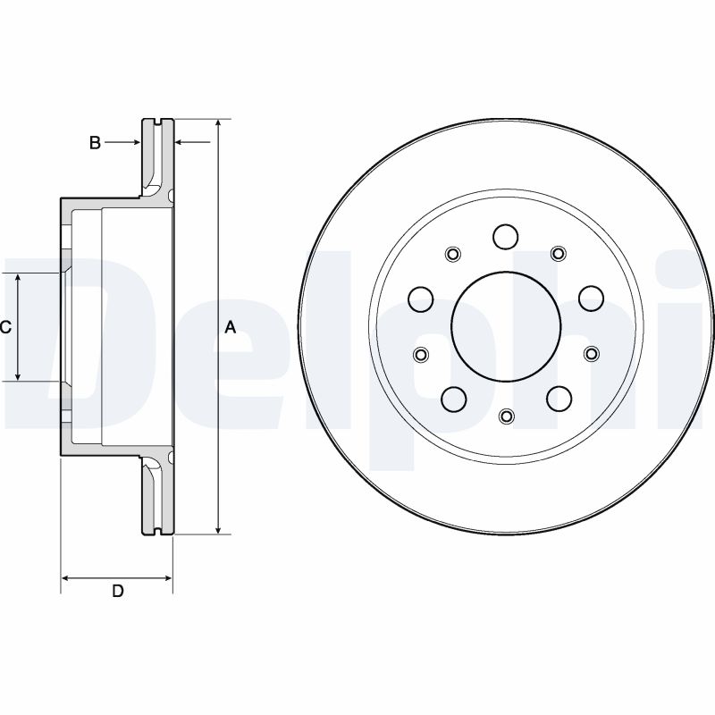 Disc frana DELPHI BG4796C