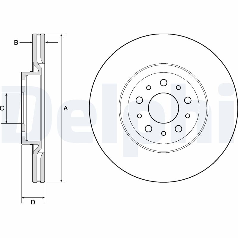 Disc frana DELPHI BG4797C