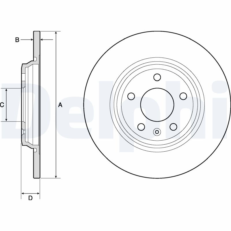 Disc frana DELPHI BG4800C