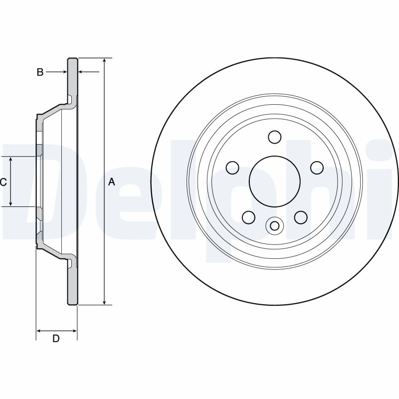 Disc frana DELPHI BG4804C