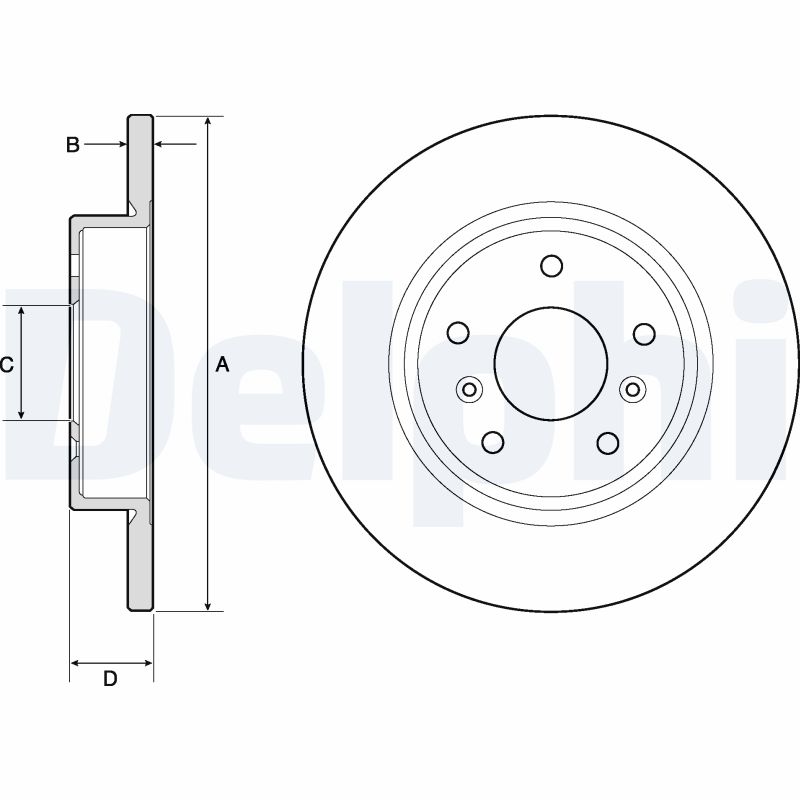 Disc frana DELPHI BG4807C