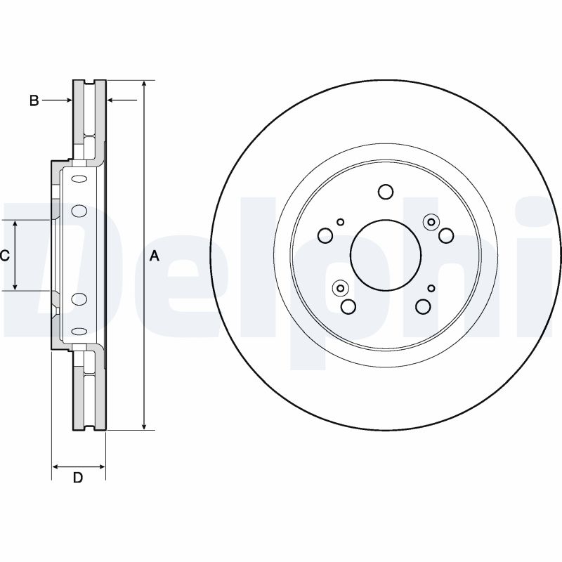 Disc frana DELPHI BG4808C