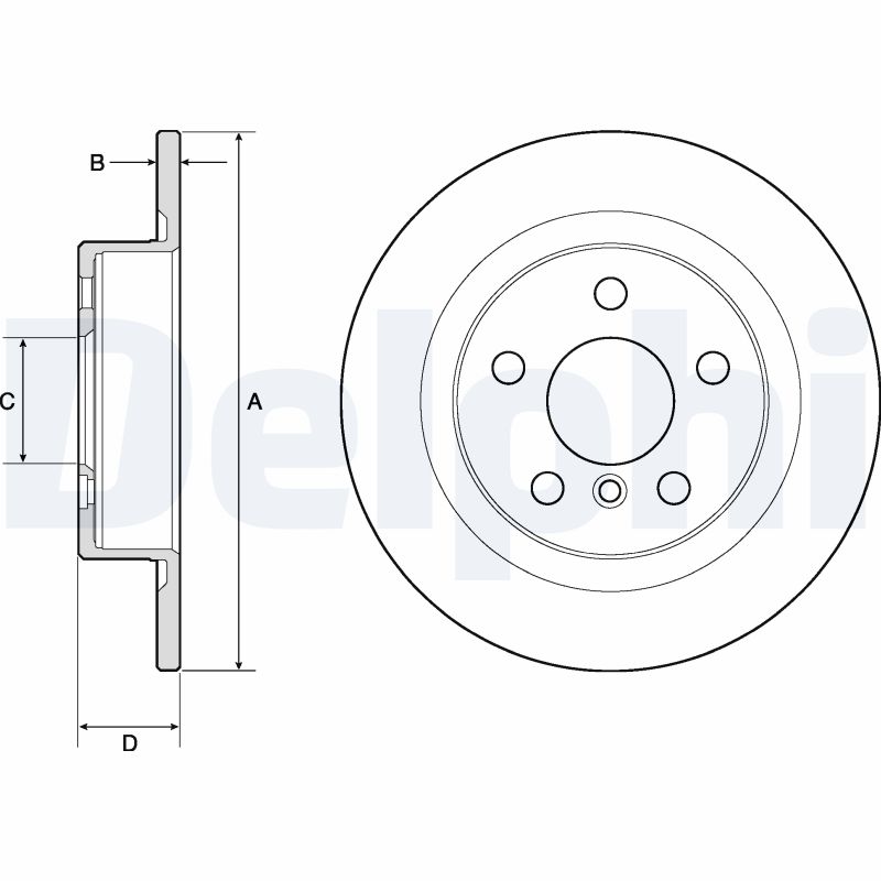 Disc frana DELPHI BG4812C
