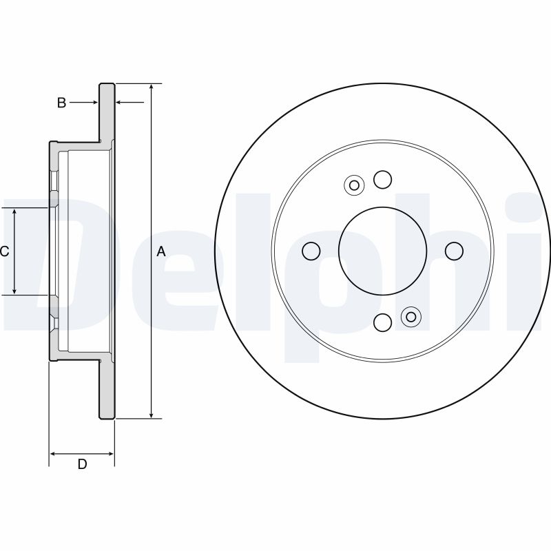 Disc frana DELPHI BG4917C