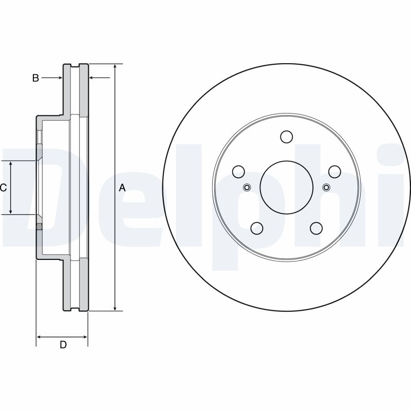 Disc frana DELPHI BG4926C