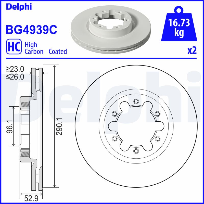 Disc frana DELPHI BG4939C
