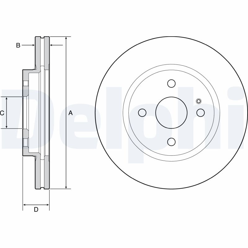 Disc frana DELPHI BG4942C
