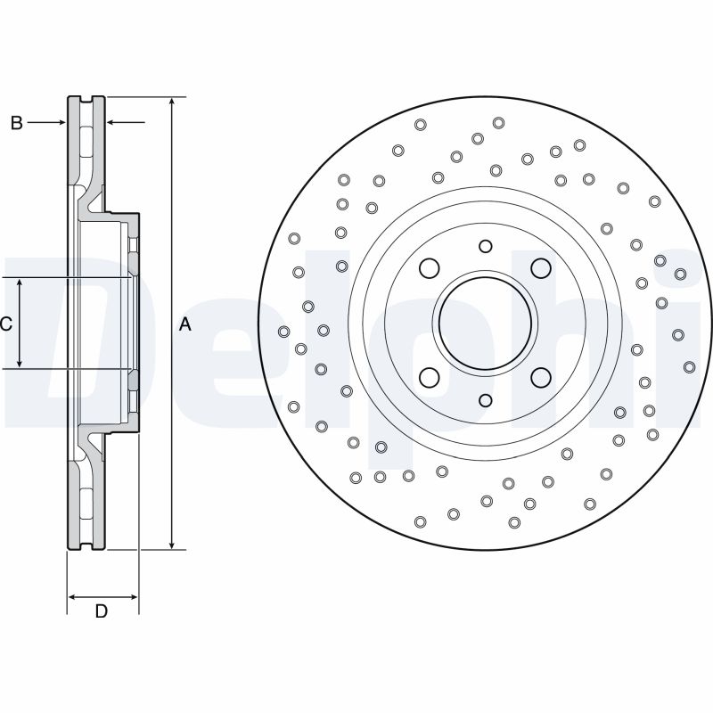 Disc frana DELPHI BG4943C