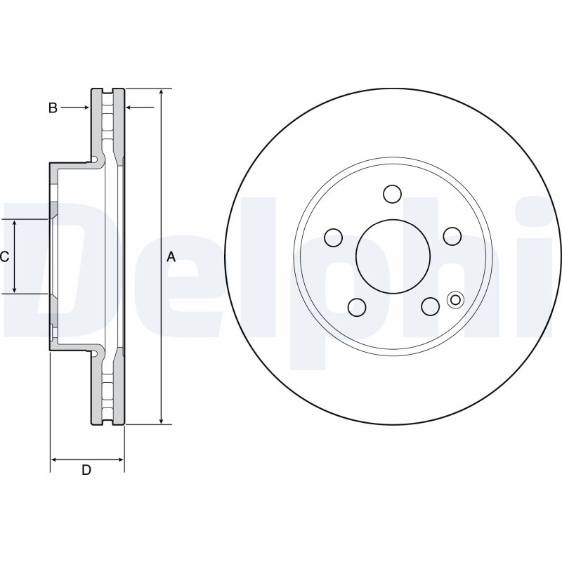 Disc frana DELPHI BG4945C