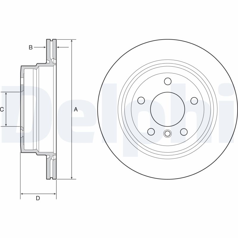 Disc frana DELPHI BG4946C