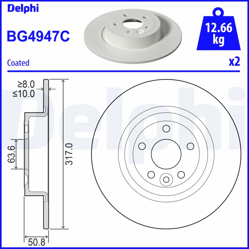 Disc frana DELPHI BG4947C