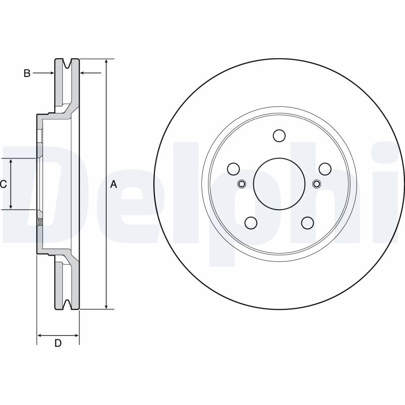 Disc frana DELPHI BG4952C