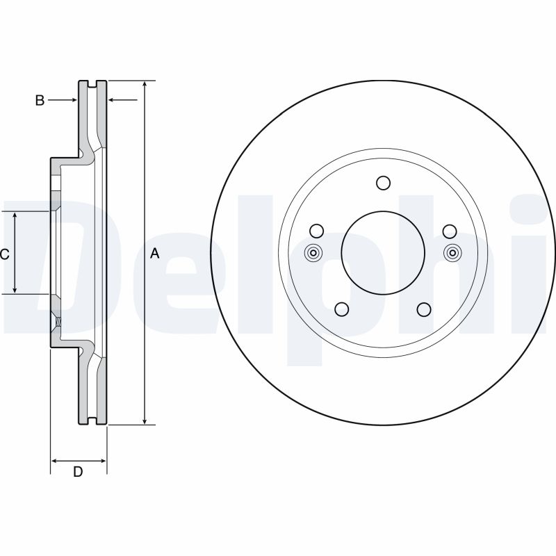 Disc frana DELPHI BG4955C