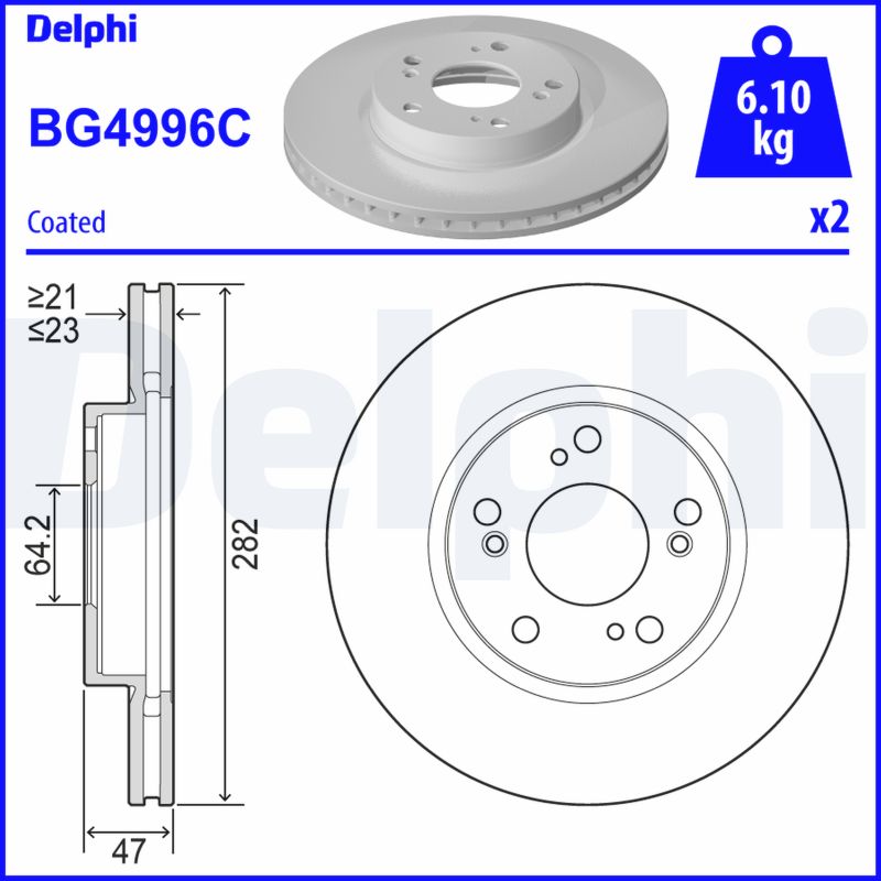 Disc frana DELPHI BG4996C