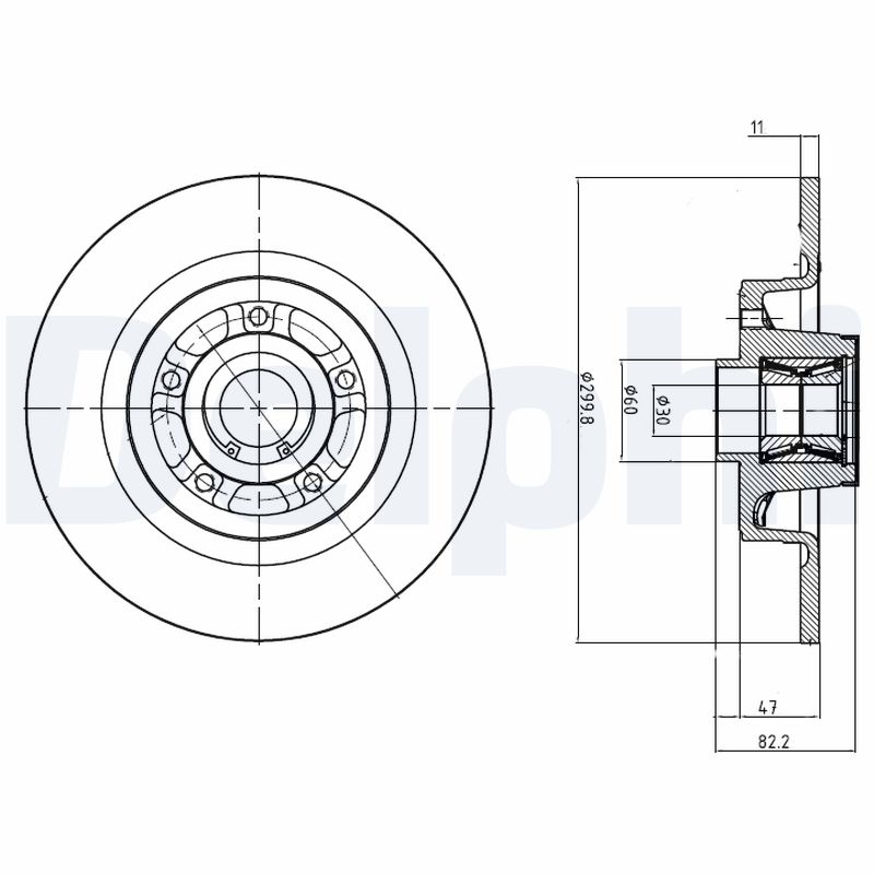 Disc frana DELPHI BG9023RS