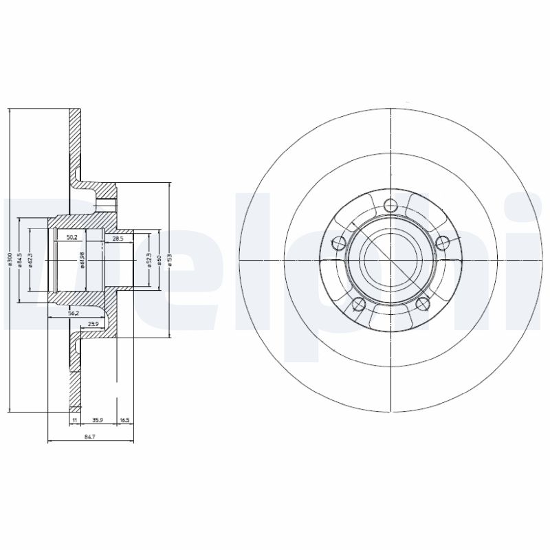 Disc frana DELPHI BG9024RS