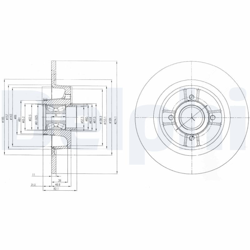 Disc frana DELPHI BG9029RS