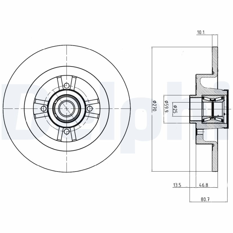 Disc frana DELPHI BG9032RS