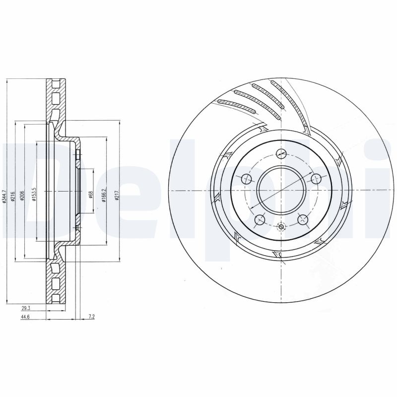 Disc frana DELPHI BG9052