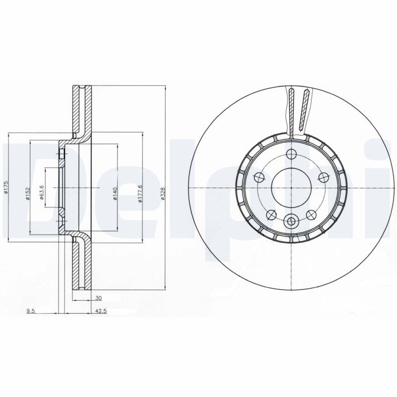 Disc frana DELPHI BG9085