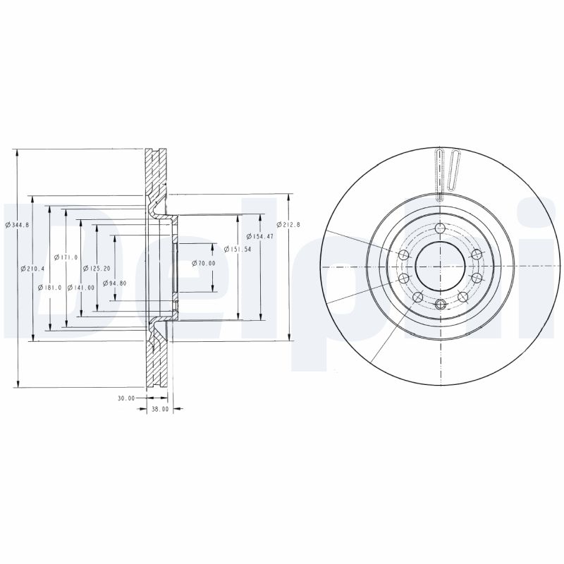 Disc frana DELPHI BG9098
