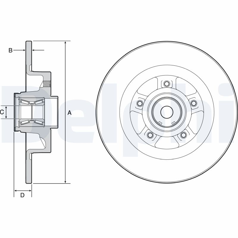 Disc frana DELPHI BG9115RS