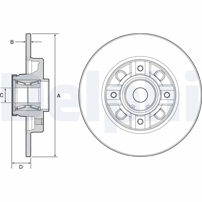 Disc frana DELPHI BG9116RS