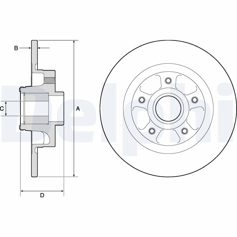 Disc frana DELPHI BG9132RS