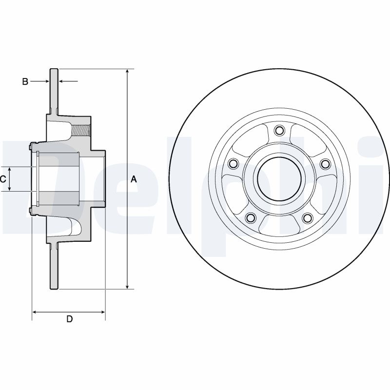 Disc frana DELPHI BG9137RS