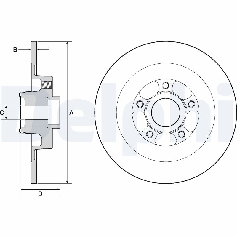Disc frana DELPHI BG9138RS