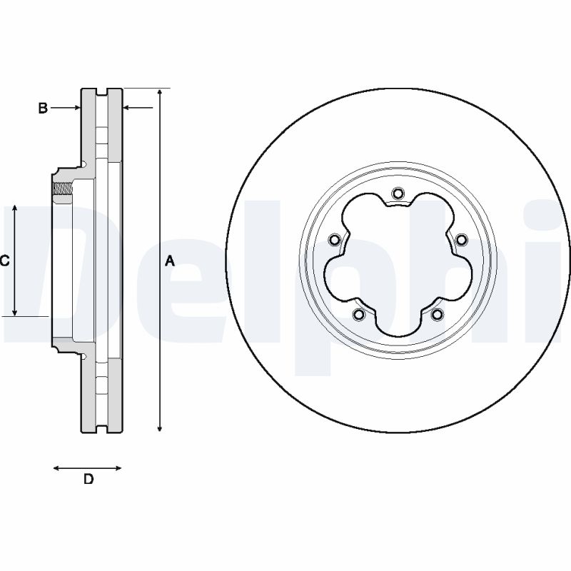 Disc frana DELPHI BG9150