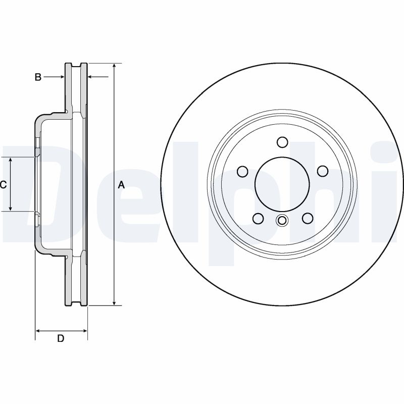Disc frana DELPHI BG9159C